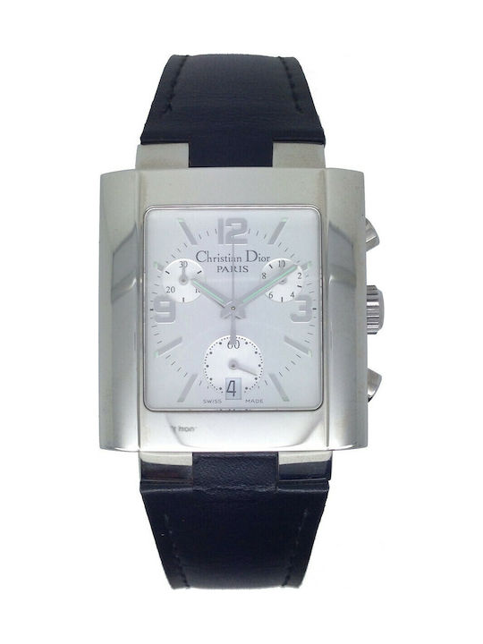 Dior Damen Uhr mit Schwarz Lederarmband