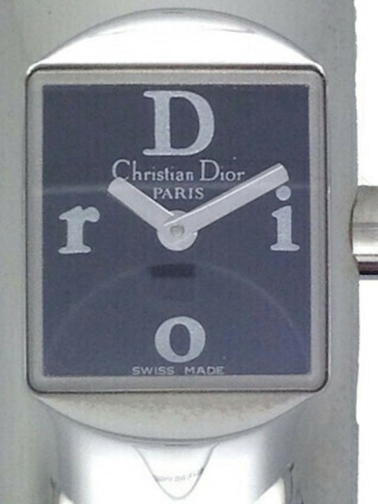 Dior Damen Uhr mit Schwarz Lederarmband