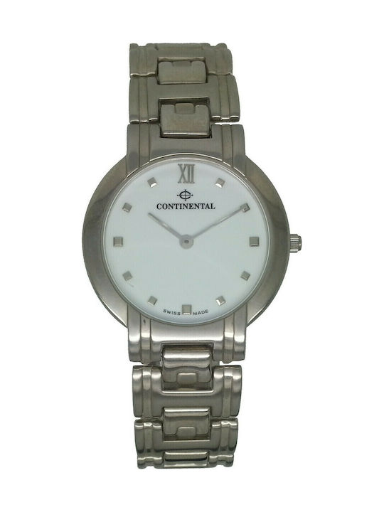 Continental Watch with Silver Metal Bracelet