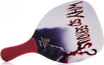 My Morseto Fashion Why So Serious Beach Racket 400gr with Straight Handle Red