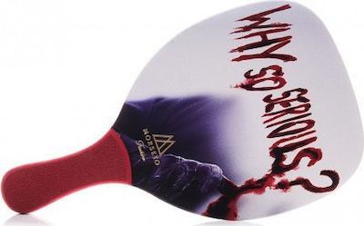 My Morseto Fashion Why So Serious Beach Racket 400gr with Straight Handle Red
