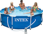 Intex Swimming Pool PVC with Metallic Frame 305x305x76cm