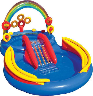 Intex Rainbow Ring Play Center Παιδική Πισίνα Φουσκωτή 297x193x135εκ.