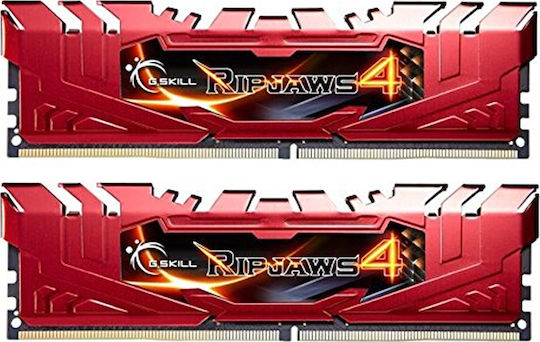 G.Skill Ripjaws 4 DDR4 16GB RAM με 2x8GB Modules και Ταχύτητα 2400 για Desktop