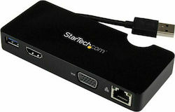 StarTech USB-A Docking Station with DisplayPort Ethernet (USB3SMDOCKHV)