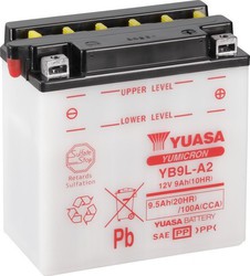 Yuasa Motorradbatterie YB9L-A2 mit Kapazität 9.5Ah