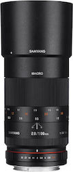 Samyang Full Frame Camera Lens 100mm f/2.8 ED UMC Telephoto / Macro for Nikon F Mount Black