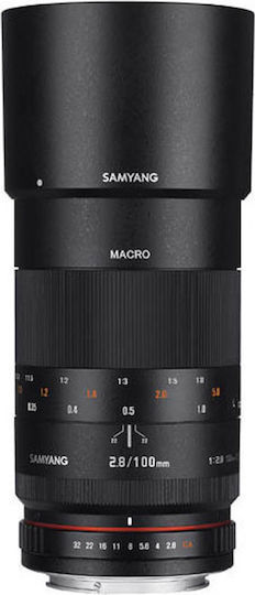 Samyang Full Frame Camera Lens 100mm f/2.8 ED UMC Telephoto / Macro for Sony E Mount Black