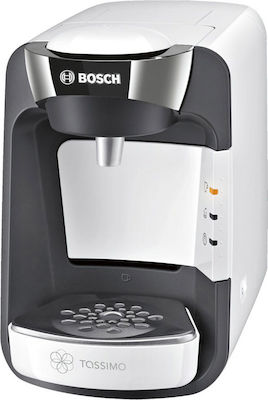 Bosch Suny Καφετιέρα για Κάψουλες Tassimo Πίεσης 3.3bar Coconut White