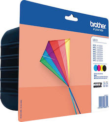 Brother LC223 Original Paket mit 4 InkJet Druckerpatronen Gelb / Cyan / Magenta / Schwarz (LC-223VALBP)