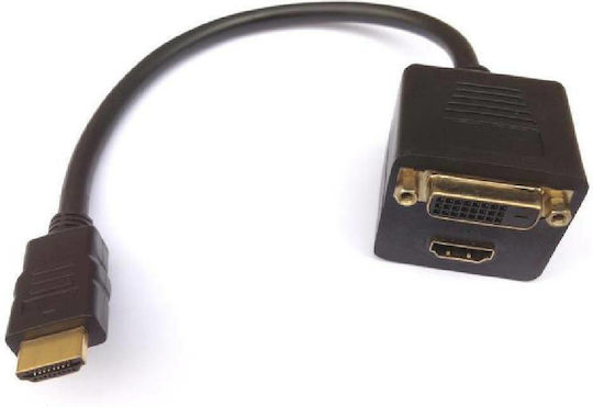 Aculine AD-043 Μετατροπέας HDMI male σε DVI-D female