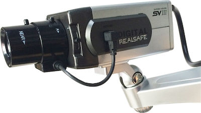 Real Safe Camera de supraveghere falsă tip Bullet Gri