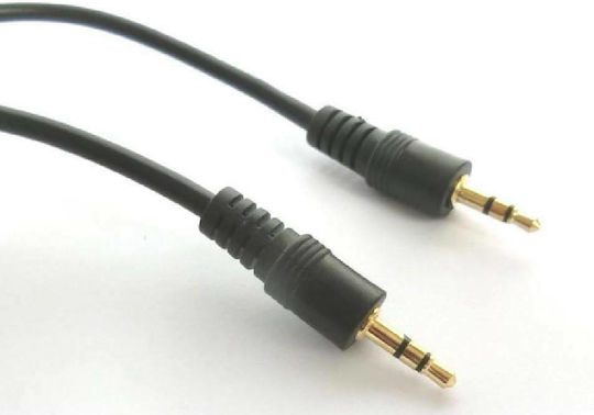 Aculine 3,5mm Klinkenkabel 3,5mm Stecker - 3,5mm Stecker Schwarz 1m AU-002