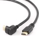 Cablexpert HDMI 1.4 High Speed 1080p 120Hz Angle (90°) Cable HDMI male - HDMI male 4.5m Μαύρο