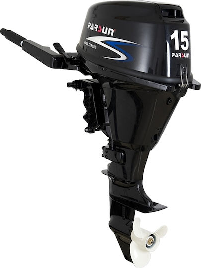 Parsun Short Neck Gasoline 4 Stroke Outboard Engine with 15hp Horsepower & 51lbs of Thrust