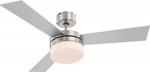 Globo Lighting Ceiling Fan 105cm with Light and Remote Control Silver