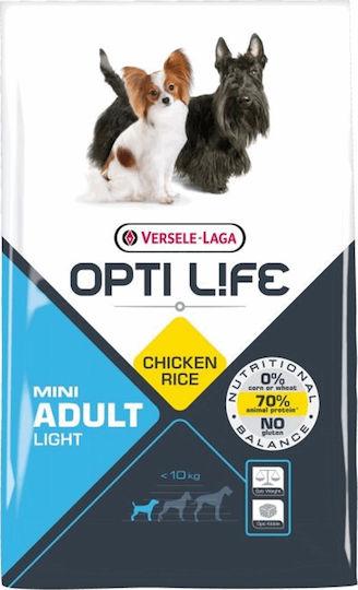 Versele Laga Opti Life Light Adult Mini 2.5kg Ξηρά Τροφή Διαίτης, χωρίς Γλουτένη για Ενήλικους Στειρωμένους Σκύλους Μικρόσωμων Φυλών με Κοτόπουλο και Ρύζι