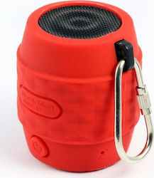 Technaxx MusicMan NANO Bluetooth Soundstation waterproof BT Bluetooth 3W έως 4 ώρες Κόκκινο