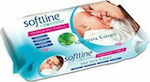 Softline Fresher Premium Μωρομάντηλα χωρίς Οινόπνευμα & Parabens με Aloe Vera 72τμχ