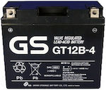 GS Μπαταρία Μοτοσυκλέτας GT12B-4 / YT12B-4 με Χωρητικότητα 10Ah