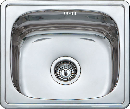 Boloco BL604 Drop-In Inox Μ48xΠ43cm Silver