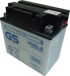 GS Motorradbatterie YB16CL-B mit Kapazität 19Ah
