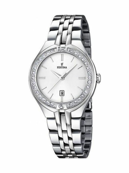 Festina Damenuhr 32mm Batterie mit Silber rostf...