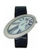 Moments Watch with Black Leather Strap GS7010