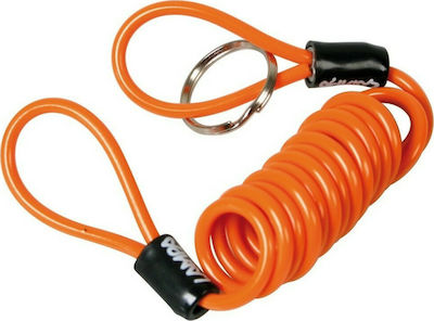 Lampa Καλώδιο Υπενθύμισης Κλειδώματος Μοτοσυκλέτας με Μήκος 120εκ. Πορτοκαλί Χρώμα
