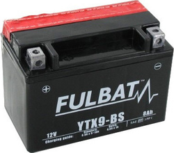 Fulbat Motorradbatterie YTX9-BS mit Kapazität 8Ah Fulbat Motorradbatterie YTX9-BS mit Kapazität 8Ah