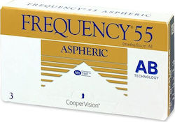 Cooper Vision Frequency 55 Aspheric 3 Μηνιαίοι Φακοί Επαφής Υδρογέλης