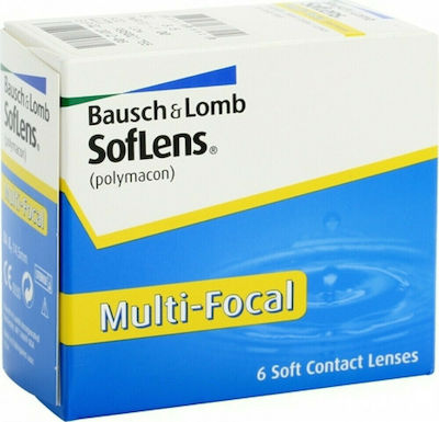 Bausch & Lomb Soflens Multifocal 6 Μηνιαίοι Πολυεστιακοί Φακοί Επαφής Υδρογέλης