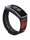 Samsung Moschino Heart Armband Silikon mit Pin Schwarz (Galaxy Fit)