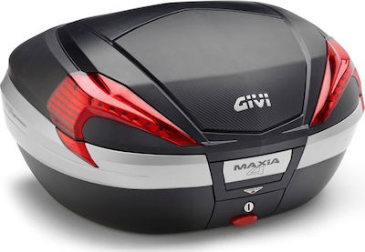 Givi V56N Maxia 4 Monokey Motorrad-Topcase mit roten Reflektoren 56Es Schwarz