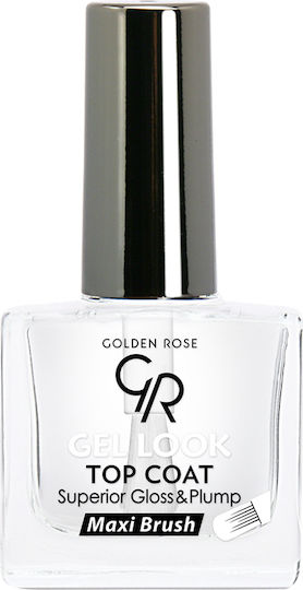 Golden Rose Maxi Brush Top Coat for Regular Nail Polish 10.5ml