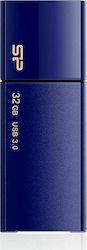 Silicon Power Blaze B05 32GB USB 3.0 Stick Μωβ