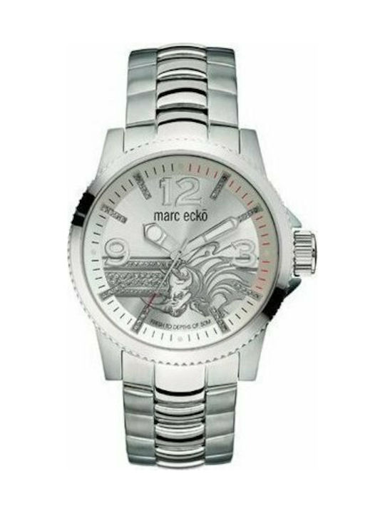 Marc Ecko Watch Battery with Silver Metal Bracelet E11587G2