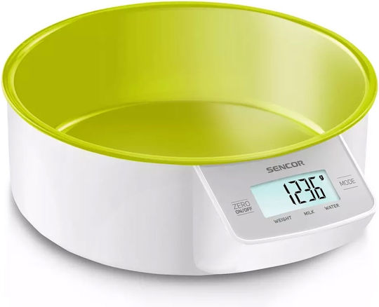 Sencor SKS 4004 Digital Kitchen Scale with Bucket up to 5kg Green