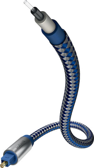 Inakustik Optical Audio Cable TOS male - TOS male Μπλε 1m (0041201)