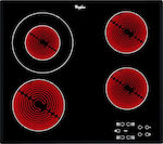 Whirlpool Ceramic Cooktop Autonomous with Child Lock Function 58x51εκ.