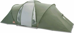 Coleman Camping Tent Tunnel Green with Double Cloth 4 Seasons for 6 People 640x230x160cm