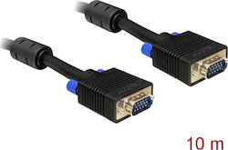 DeLock Kabel VGA-Stecker - VGA-Stecker Schwarz 10m (82560)