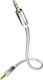 Inakustik Inakustik 3.5mm Jack Cable - 3.5mm Male to 3.5mm Male White Length 3.0m with Gold Plated Terminals