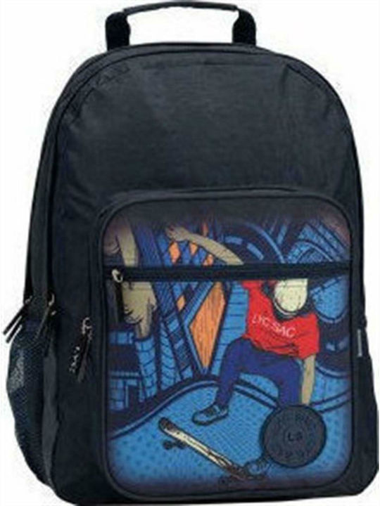 Lyc Sac Skating School Bag Backpack Elementary, Elementary in Black color