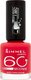 Rimmel 60 Seconds Лак За Нокти Гланцов Дълготраен Полски Бързо Съхнещ Коралов