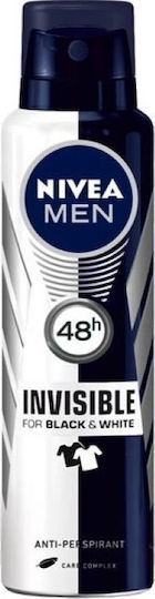 Nivea Men Invisible for Black & White Anti-perspirant Deodorant 48h In Spray 150ml