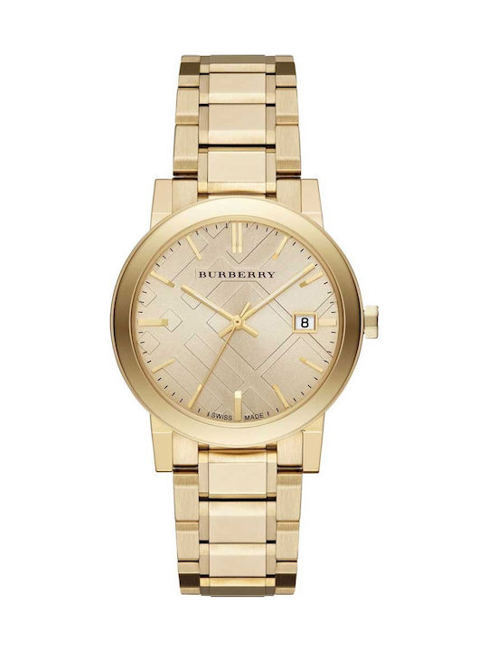 Burberry Women's Watch with Gold Metal Bracelet