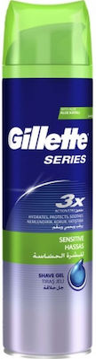 Gillette Sensitive Gel Ξυρίσματος με Αλόη για Ευαίσθητες Επιδερμίδες 200ml