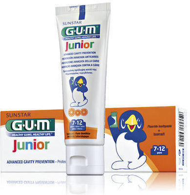 GUM Junior Pasta de dinți cu Gust de Portocaliu pentru 7+ ani 50ml