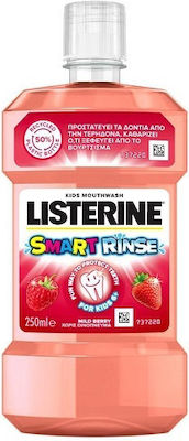 Listerine Smart Rinse Apa de gură cu Gust de Mild Berry pentru 6+ ani 250ml